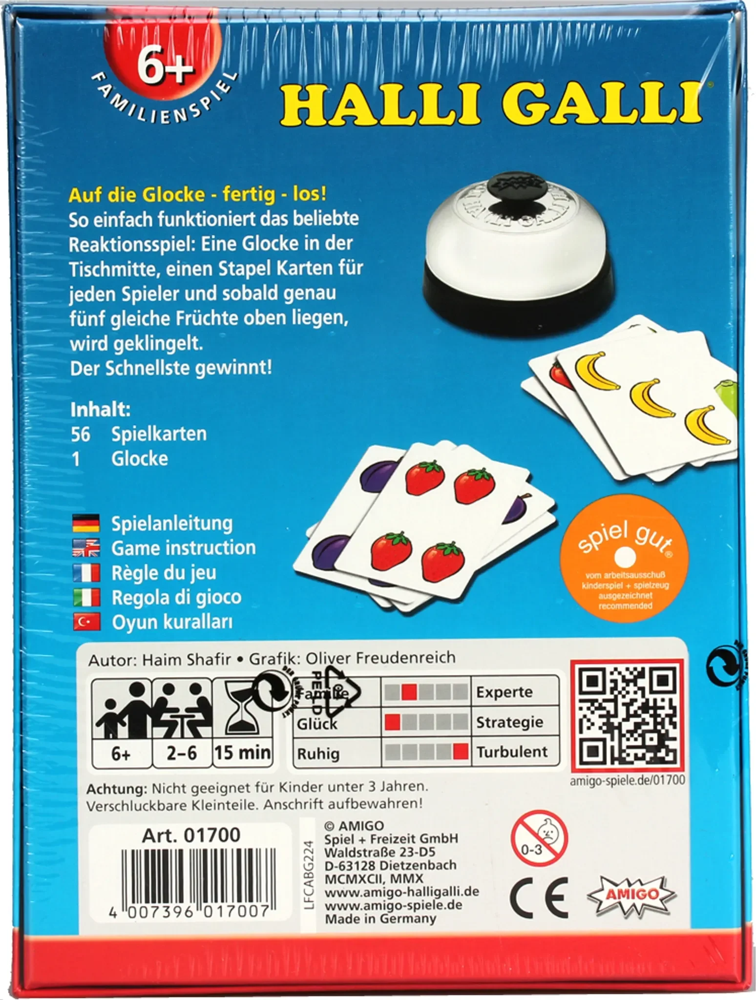 Halli Galli – Rasantes Reaktionsspiel mit Glocke